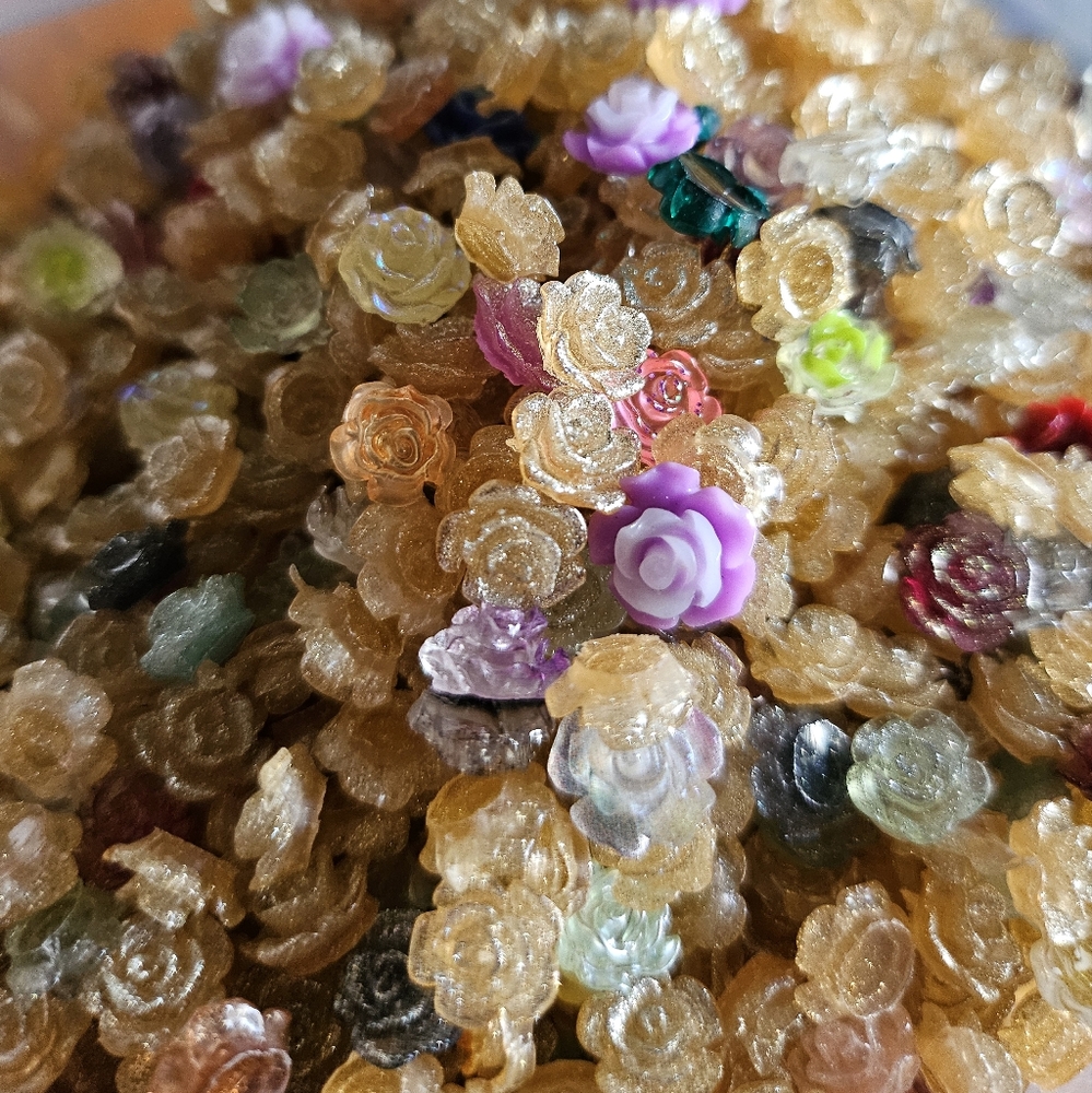 Nails Charms luminous Rose Resin Charms